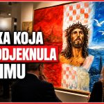 LIVANJSKI SLIKAR U RIMU IZLOŽIO KRISTA S HRVATSKOM TROBOJNICOM: Među 50 odabranih, a jedna mu je stvar posebno važna